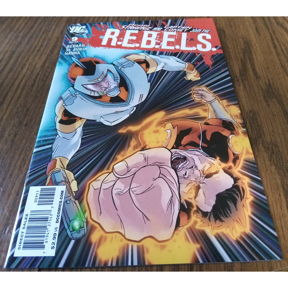 R.E.B.E.L.S. #9 (December 2009 DC Comics) - Picture 1 of 3